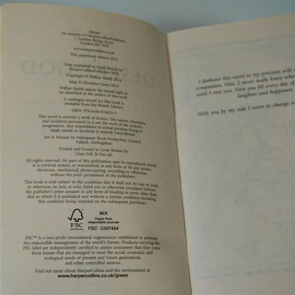 Desert God By Wilbur Smith 2014 Paperback Harper Collins - Picture 6 of 6